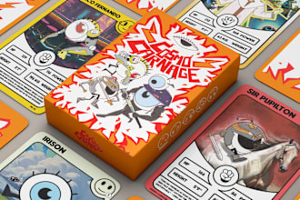 design creative card game rulebook card box with mockup board game rulebook