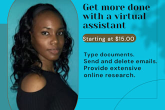 be your virtual assistant, data entry assistant