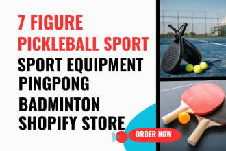 design pickleball athletic sport  equipment paddle ball soccer badminton website