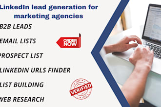 get targeted b2b lead generation, email list building for a marketing agency