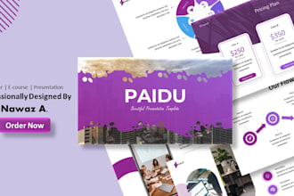 design online ecourse on powerpoint, canva, google slides
