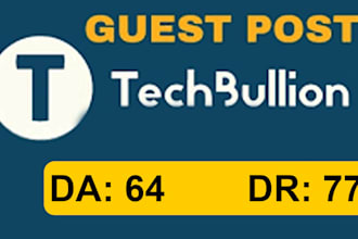 publish guest posts on tech bullion