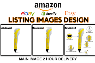 design amazon pictures, product infographic, listing images, main photo editing