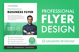 design a professional flyer for your business
