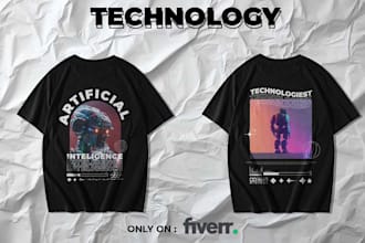 make streetwear tshirt design any style grapic design