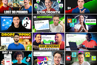 design eye catchy clickbait youtube thumbnails