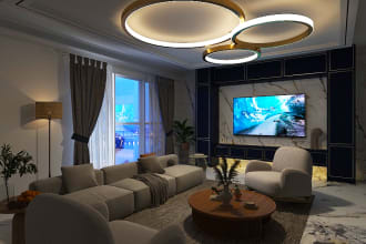 design your dream home, kitchen, office, furniture interior in 3d rendering