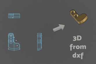 turn your dxf files into 3d models