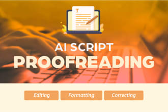 proofread and improve your ai script