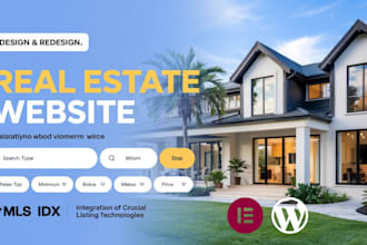 create real estate website with idx mls integration for realtor broker