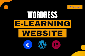 build wordpress educational elearning website using tutor lms