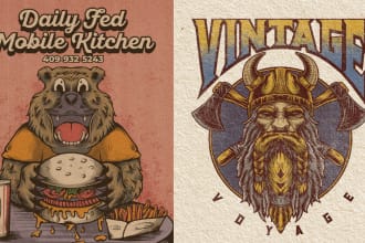 hand drawn retro vintage music album cover movie, film,event poster or flyer