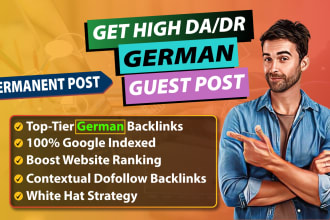 publish german backlinks on high authority german guest post on german sites