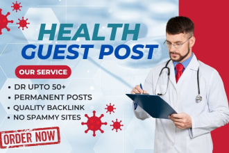 do a health guest post on high da blogs