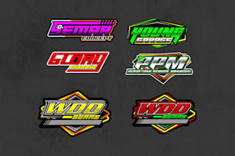 make a racing logo