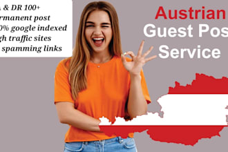 do austrian guest post with high da, dr permanent back links