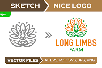 convert your sketch to professional logo in 24 hours