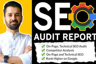 create an SEO audit report, action plan and do on page optimization