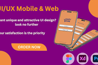 do uiux design for app design and web design