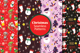 design christmas and holidays seamless pattern