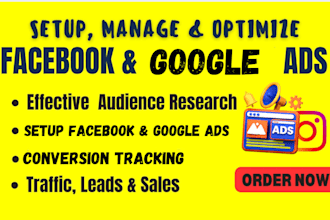 set up facebook ads for cleaning service business or any local business