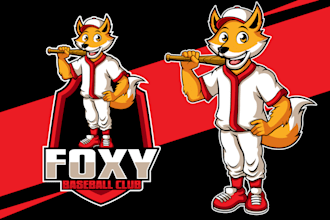 create emerging sports team mascot and cartoon logo design
