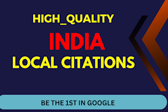 do 250 india local citations and directory submission