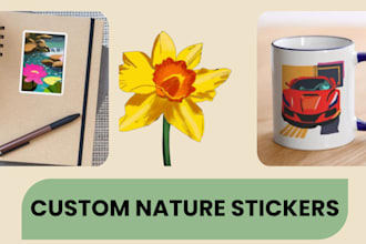 draw best custom digital stickers of objects
