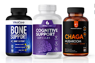 do supplement label design product packaging
