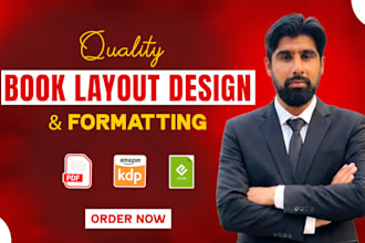 do quality book formatting and layout design for print and kindle