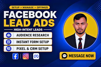 create meta ads and facebook lead ads for lead generation
