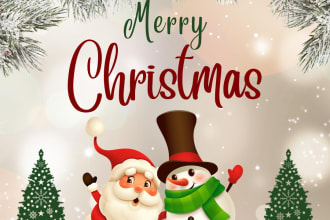 create amazing christmas card or invitation, video