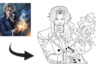 draw line art from any photo for your coloring book
