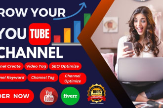 do the best youtube SEO for video channel top ranking as a growth manager