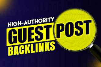 do premium guest posts on high authority website SEO backlinks