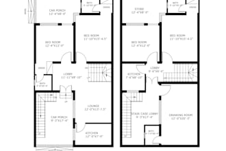 draw architectural floor plan design, building house plan