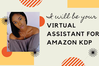 be your virtual assistant for your amazon KDP book