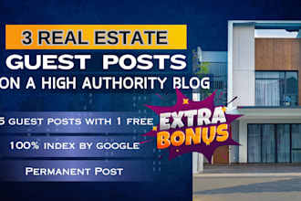 publish your article with do follow link on high da real estate site