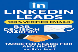 provide linkedin leads and find valid email addresses