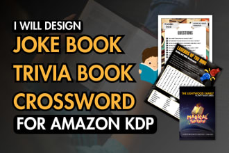 format and design joke book, trivia book and word search book for amazon kdp