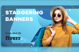 create a professional shopify banner design, website banner