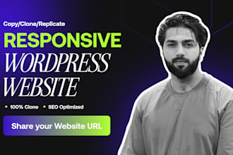 clone and convert wix, squarespace, weebly, webflow to wordpress website