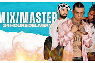 mix and master your rap, trap, drill, hip hop song