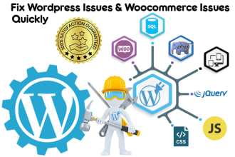 help to fix your wordpress critical errors, issues woocommerce bugs
