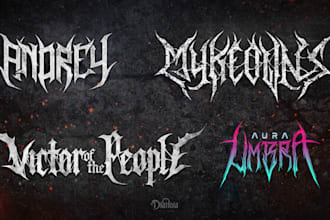 design an extreme or death metal logo