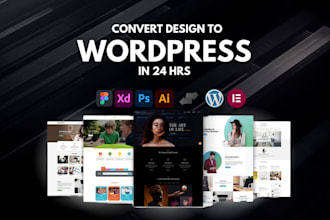 convert figma to wordpress, xd, ai to wordpress, PSD to wordpress website design