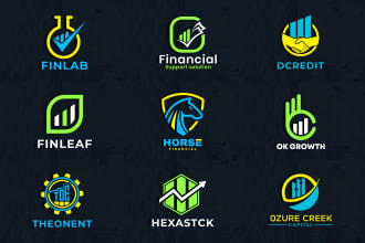 design financial accounting tax insurance credit repair consulting business logo