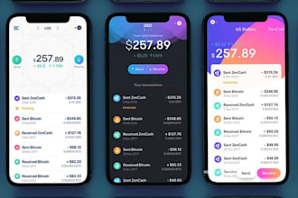 develop fintech crypto defi exchange wallet bank lending loan app website UI UX
