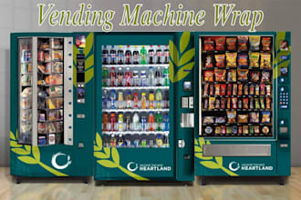 design an awesome, VIP, creative vending machine and atm machine wrap