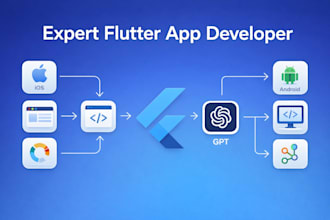 develop a hybrid flutter app for ios and android
